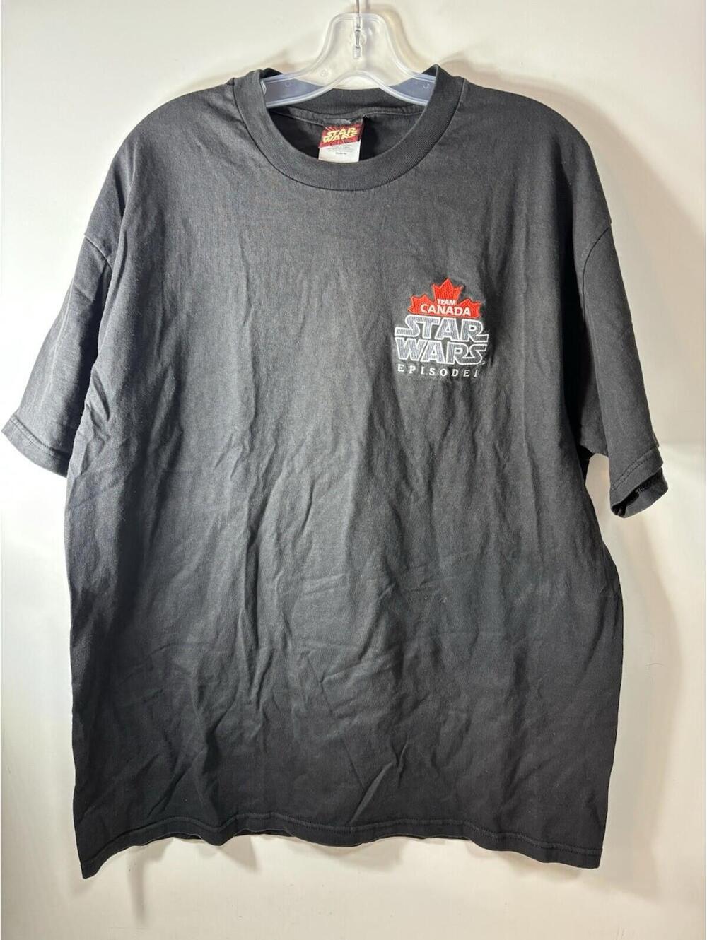 Rare Vintage 90s Star Wars Episode 1 Shirt 2XL Movie Theatre Employees Canada